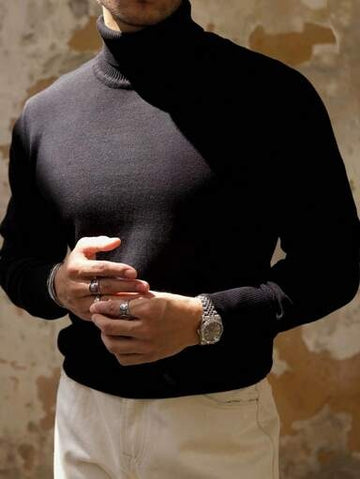 Men's high neck jumper