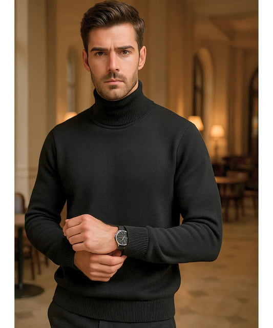 Men's high neck jumper